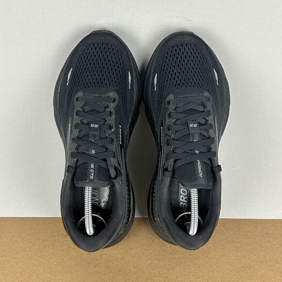 Brooks Adrenaline GTS 23 Triple Black Athletic Running Shoes Womens 7 Low Top - Picture 5 of 10